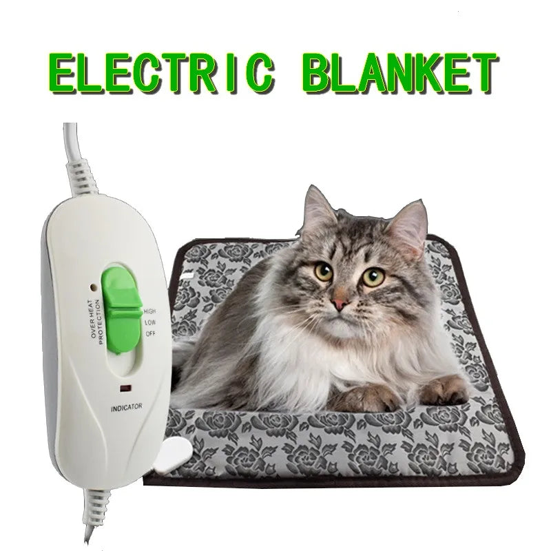 Pet Electric Blanket,  Waterproof Warmer Power-Off Protection Bite-Resistant Mat Bed