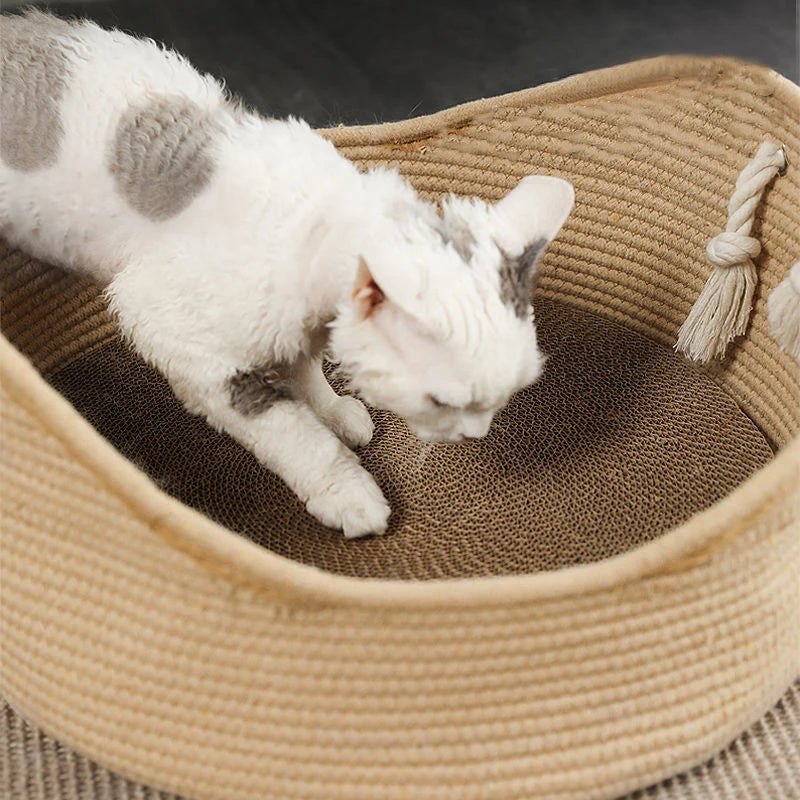 Handcrafted Rattan Cat Bed Puppy Kenne