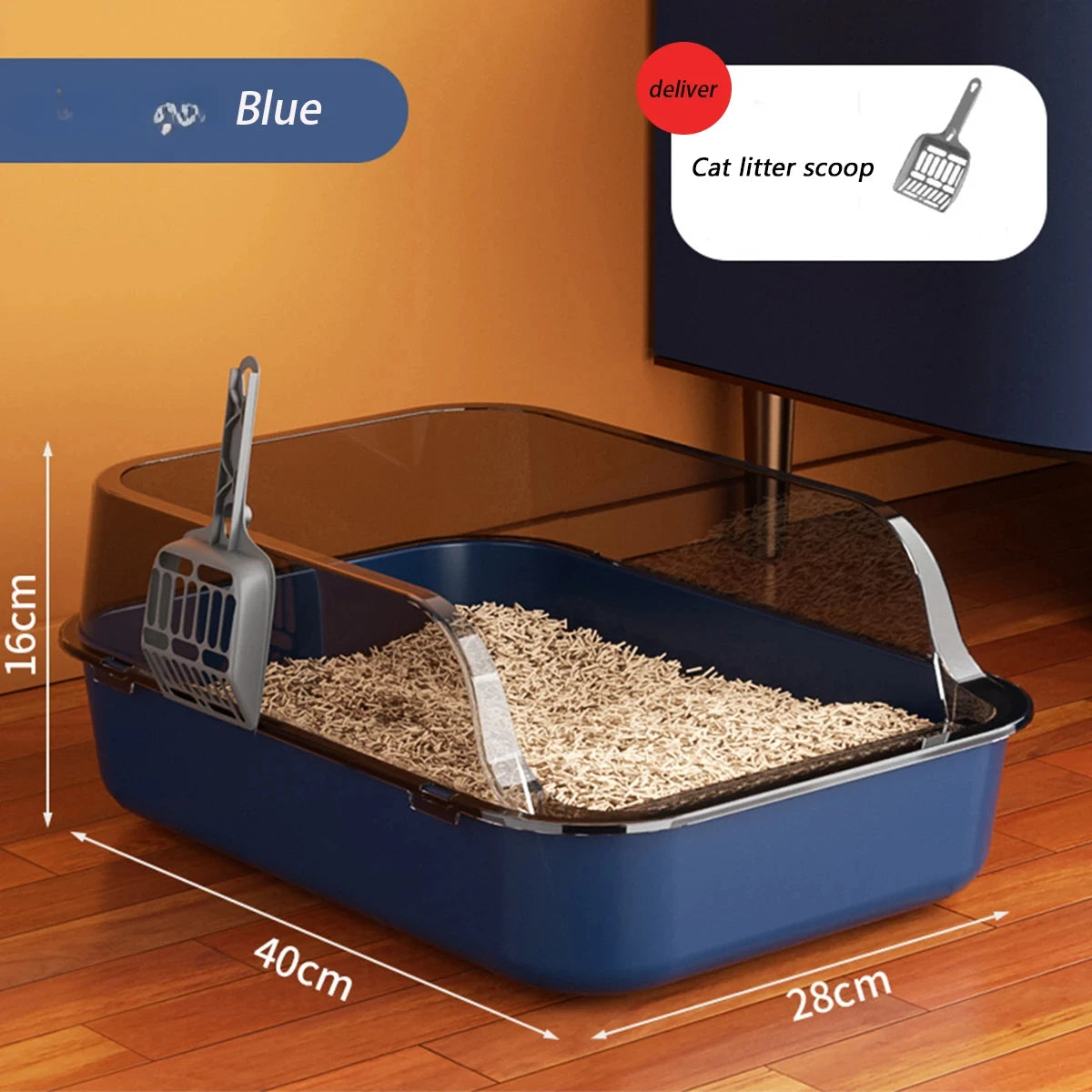 Cat Litter Box Semi-enclosed