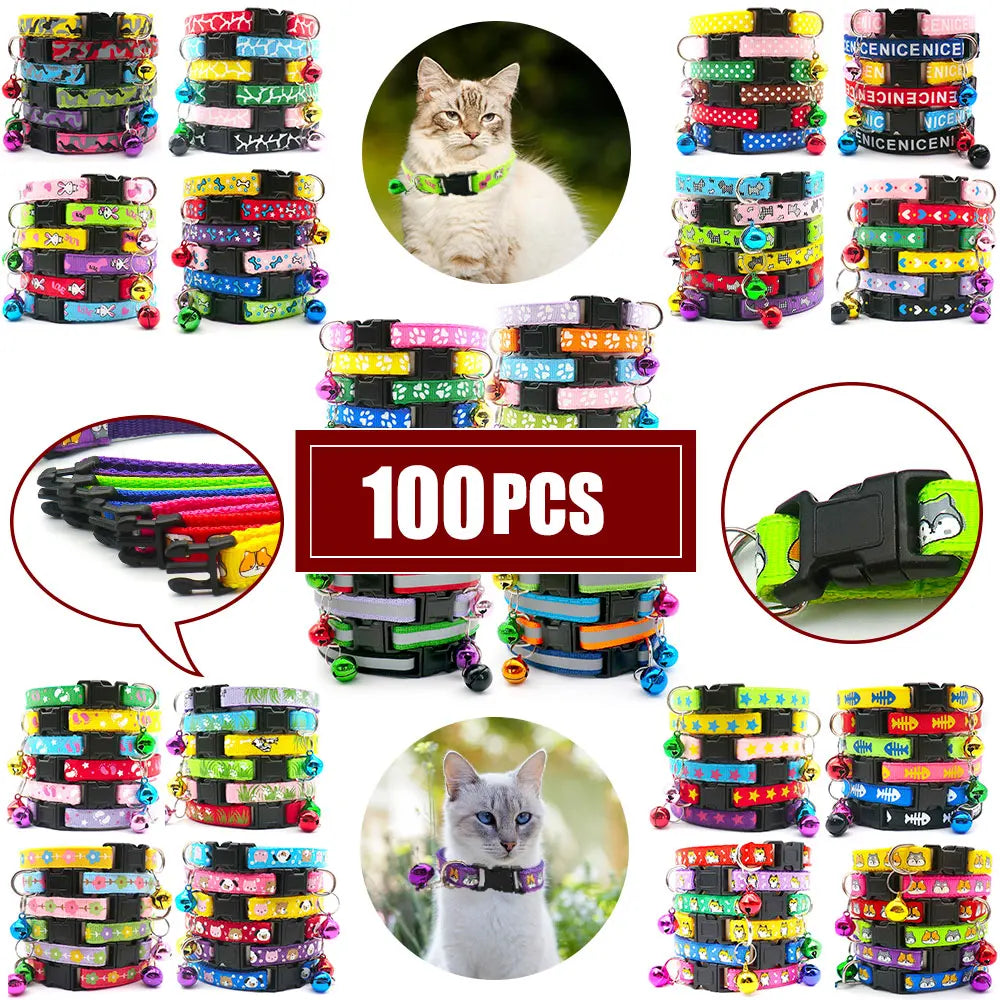 100Pcs Collar for Dogs and Cats