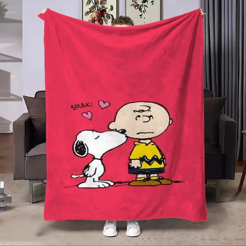 Disney Snoopy Flannel Fluffy Fleece Blanket