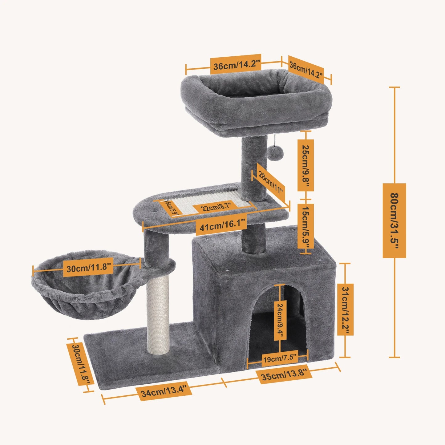 Cat Tree for Small Indoor Cats