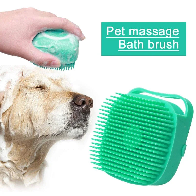 Pet Dog Shampoo Brush 2.7oz 80ml Cat Massage Comb