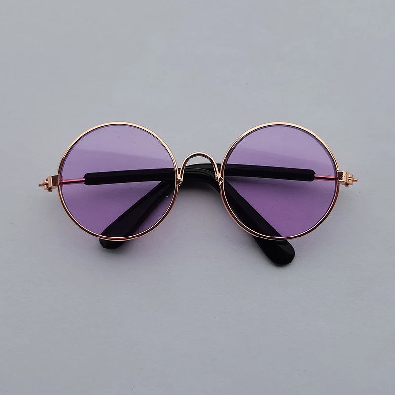 Lovely Vintage Round Cat Sunglasses Reflection Eye Wear Glasses