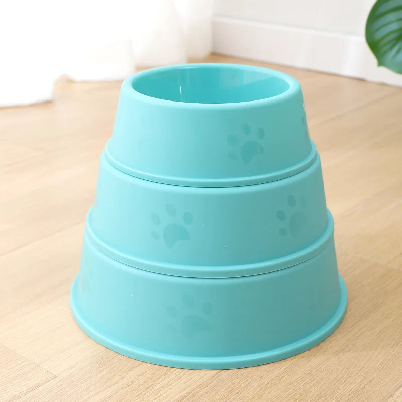 High quality solid color pet bowl