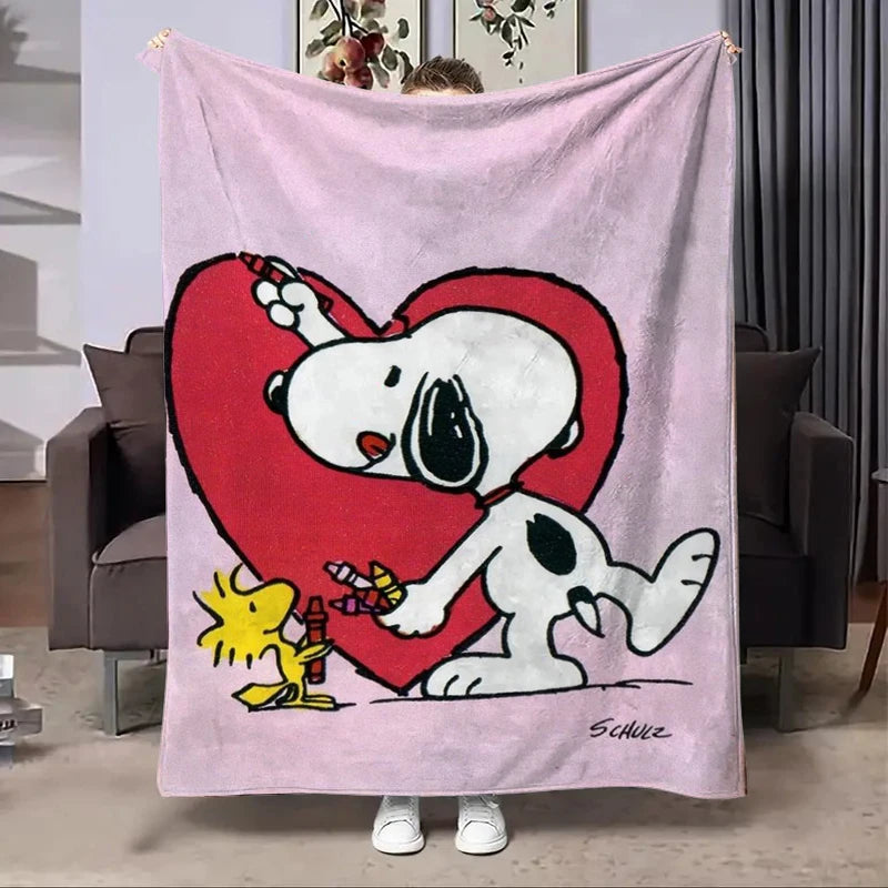 Disney Snoopy Flannel Fluffy Fleece Blanket