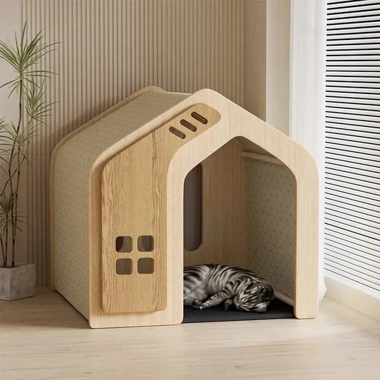 Solid Wood Dog House