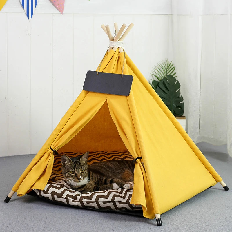 Pet Teepee Dog Cat Bed Tent