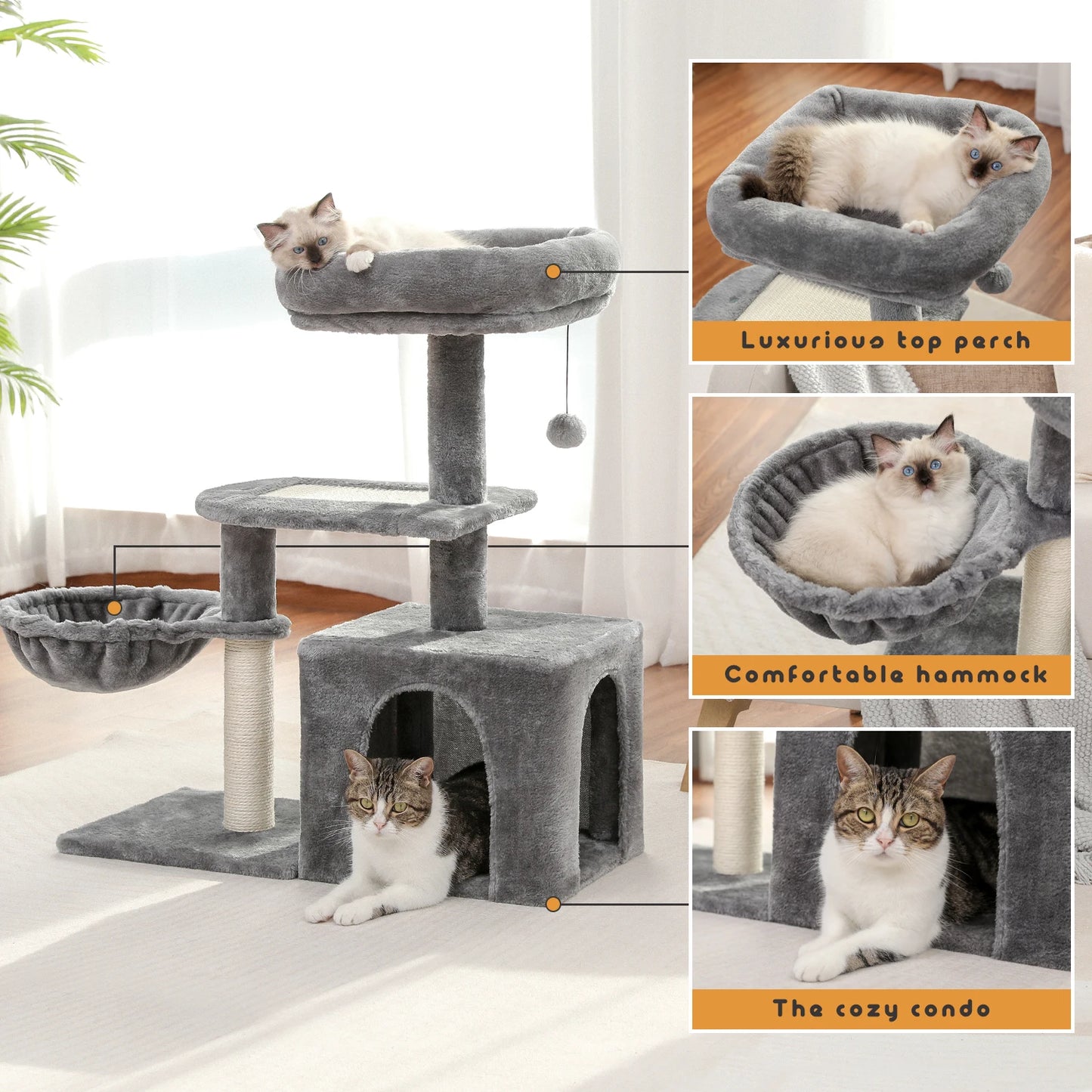 Cat Tree for Small Indoor Cats