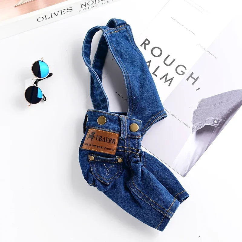 Denim Dog Jumpsuit