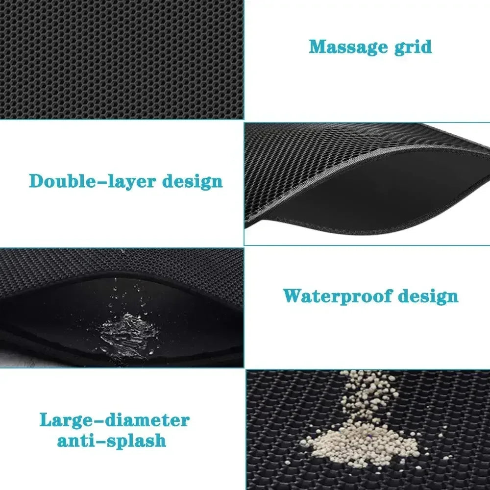 90X60CM Cat Litter Mat Waterproof