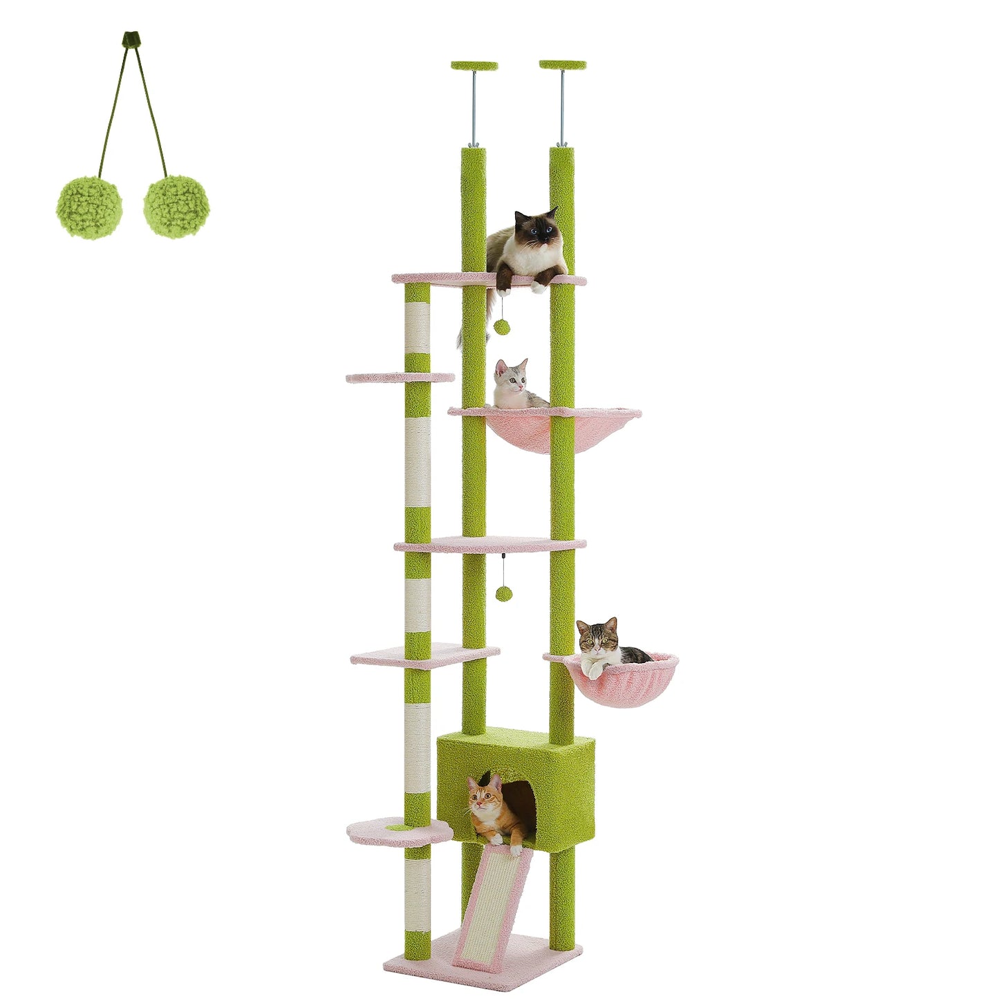 Adjustable Tall Cat Tree Tower