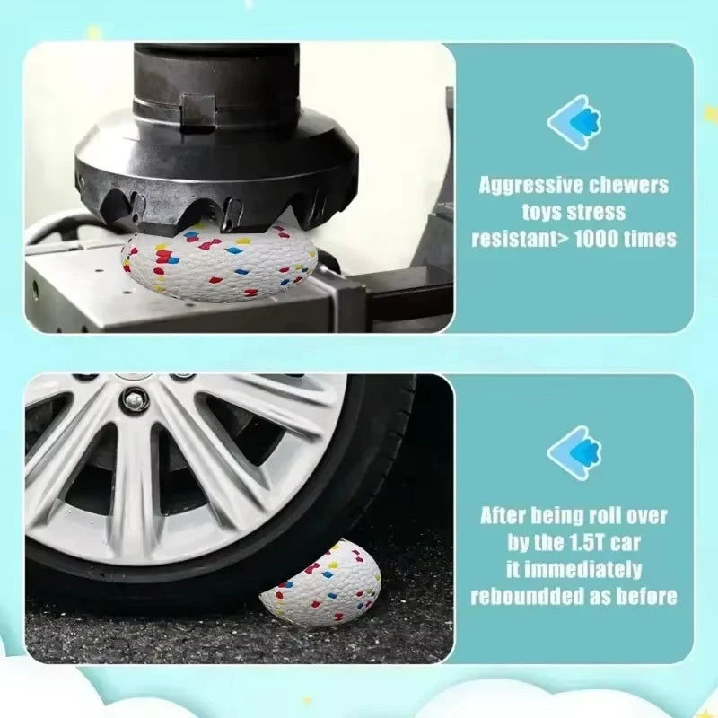 Bite Resistant Solid Dog Ball Toys for Small Large Dogs