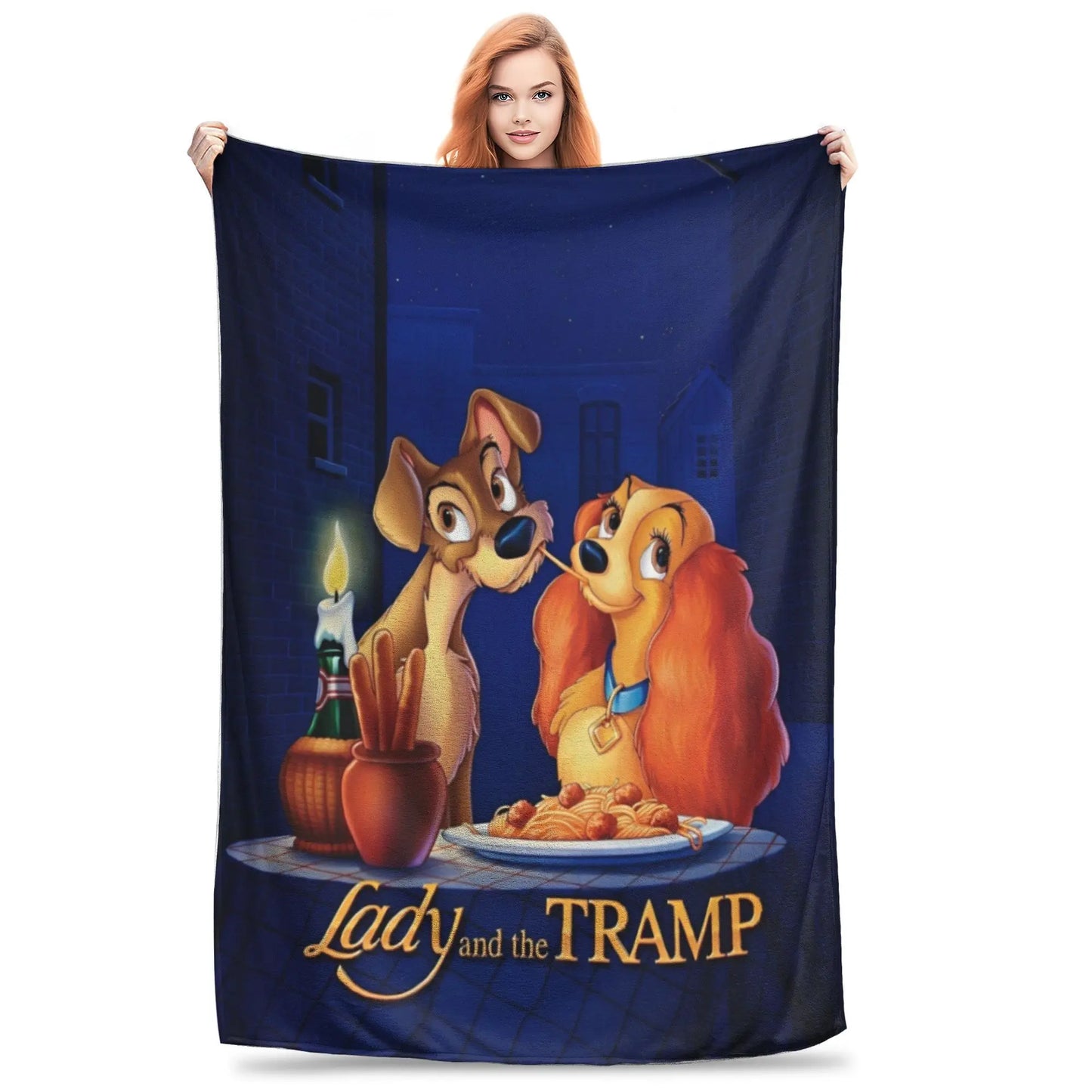 Lady and The Tramp Flannel Blanket