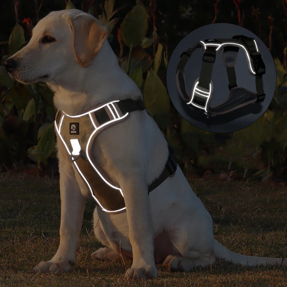 Harness Reflective Saddle Dog Adjustable Harness