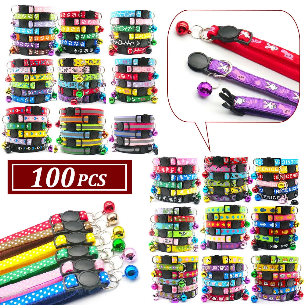 100Pcs Collar for Dogs and Cats