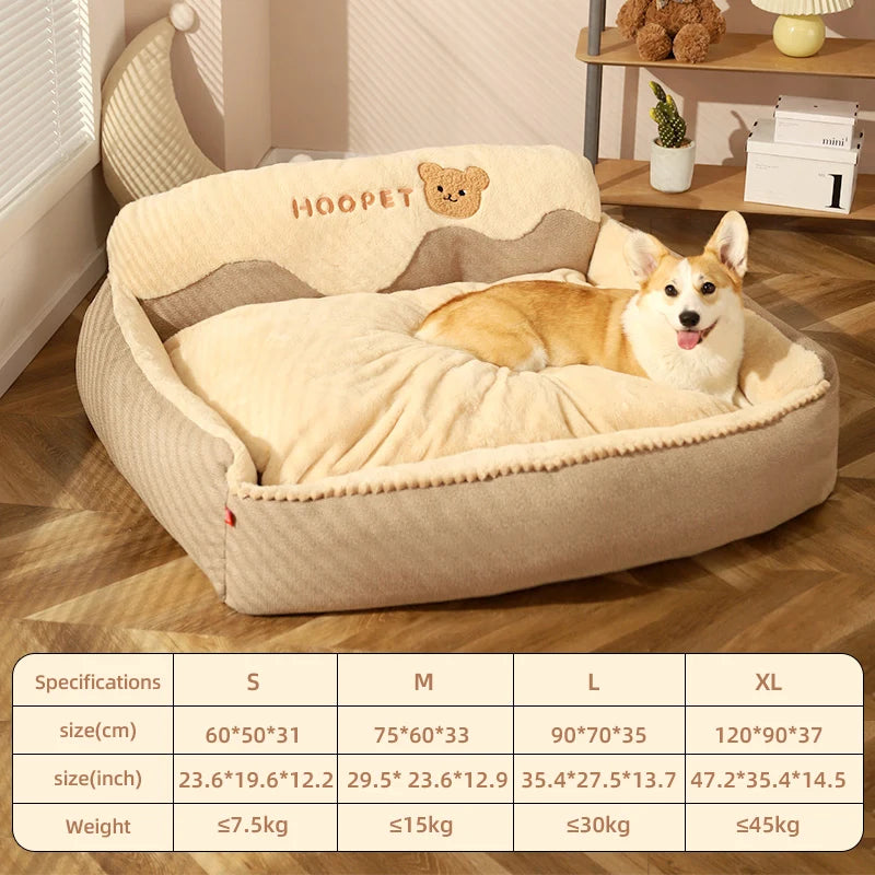 Bed for Dog Cat Soft Thickened Flannel Pet Nest