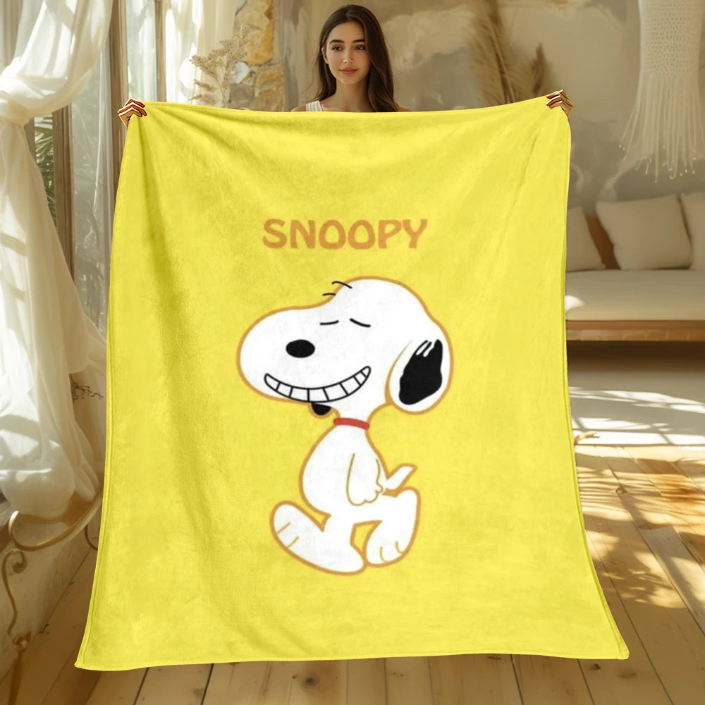 Snoopy Cute Cartoon Print Blanket