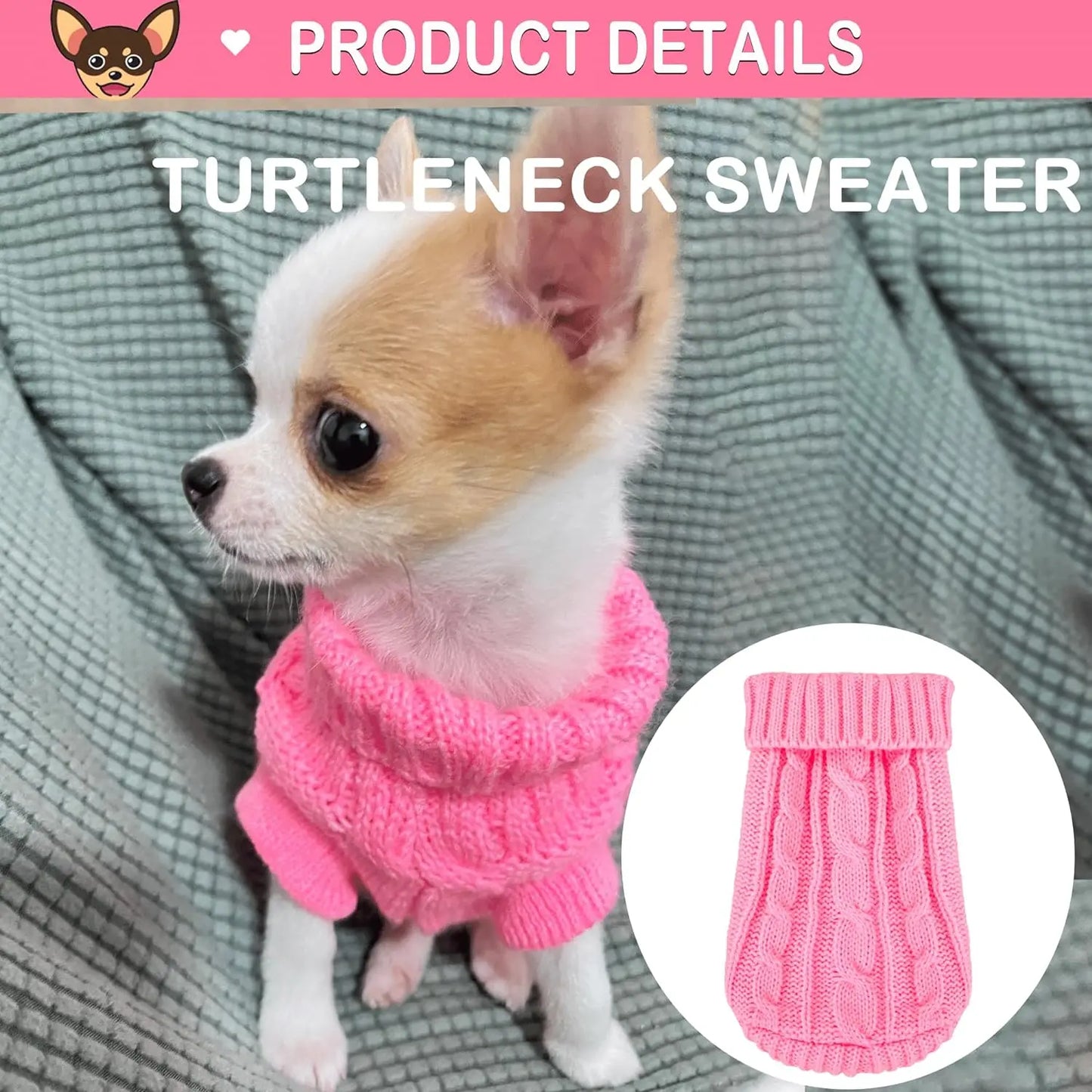 XXXS XXS XS Teacup Dog Sweater