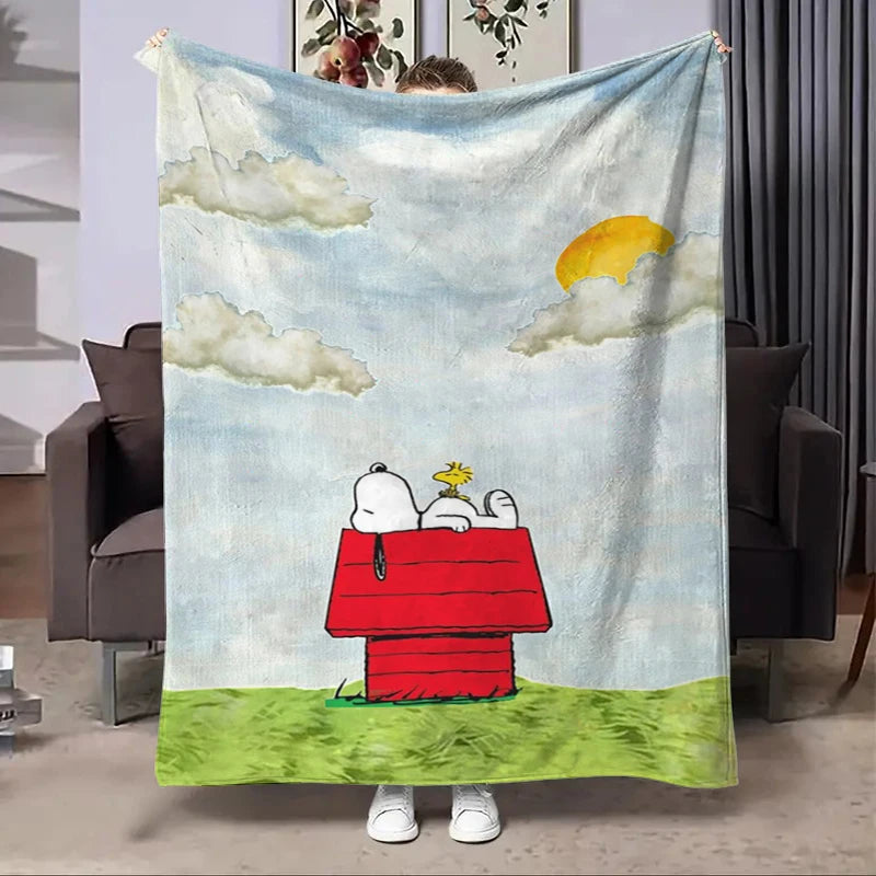 Disney Snoopy Flannel Fluffy Fleece Blanket