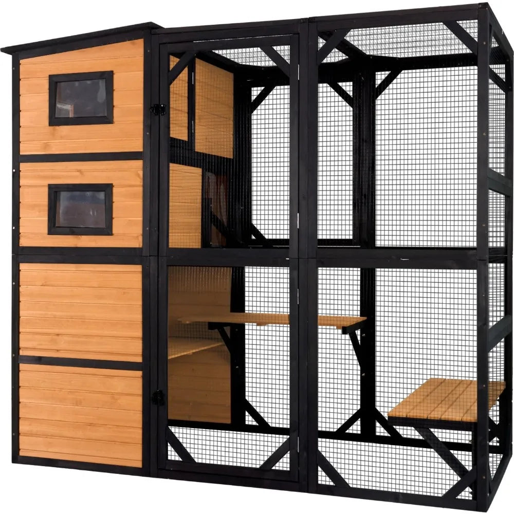 Large Cat 4 Tiers Cat Enclosures House