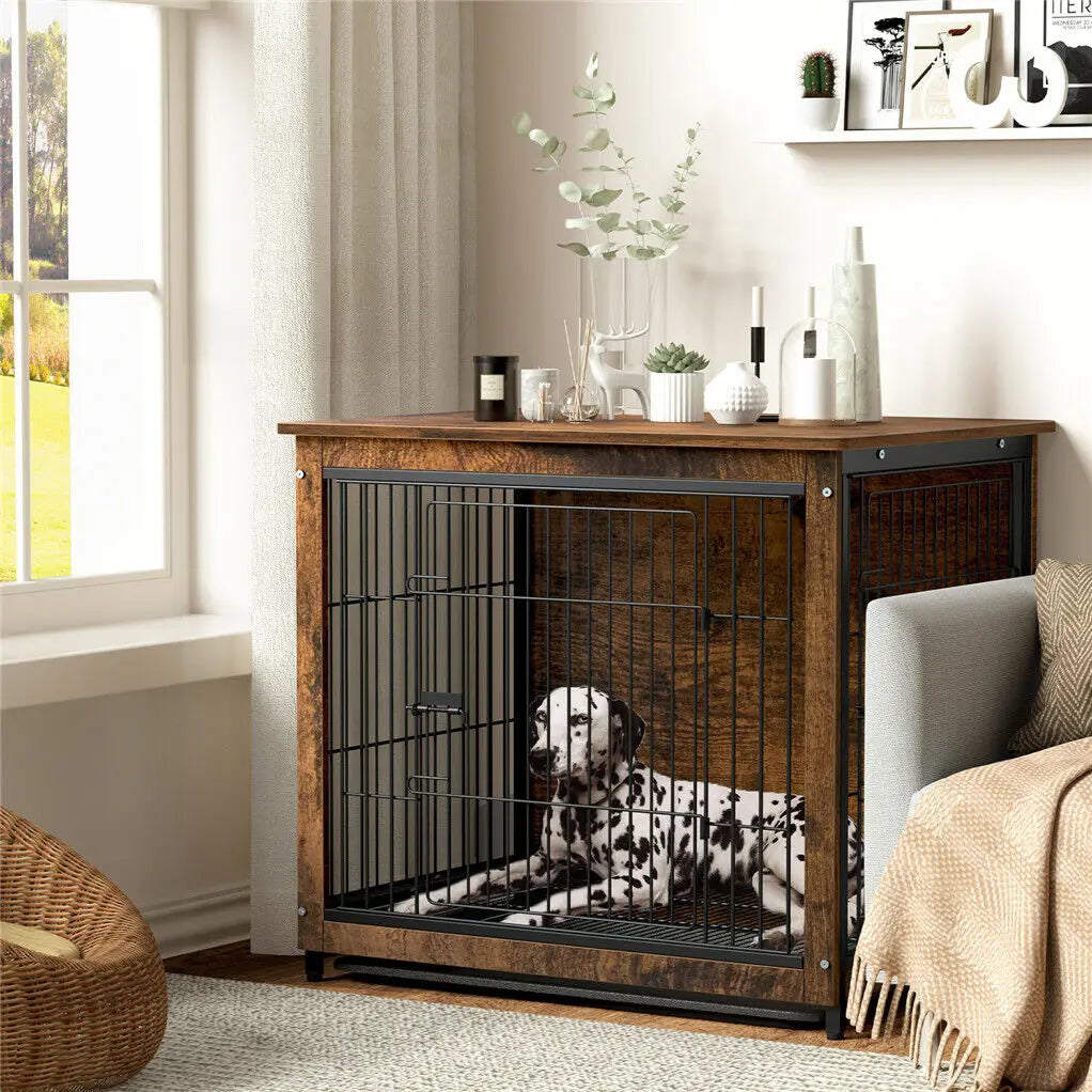 S M L 3 Sizes Dog Crate End Table Furniture