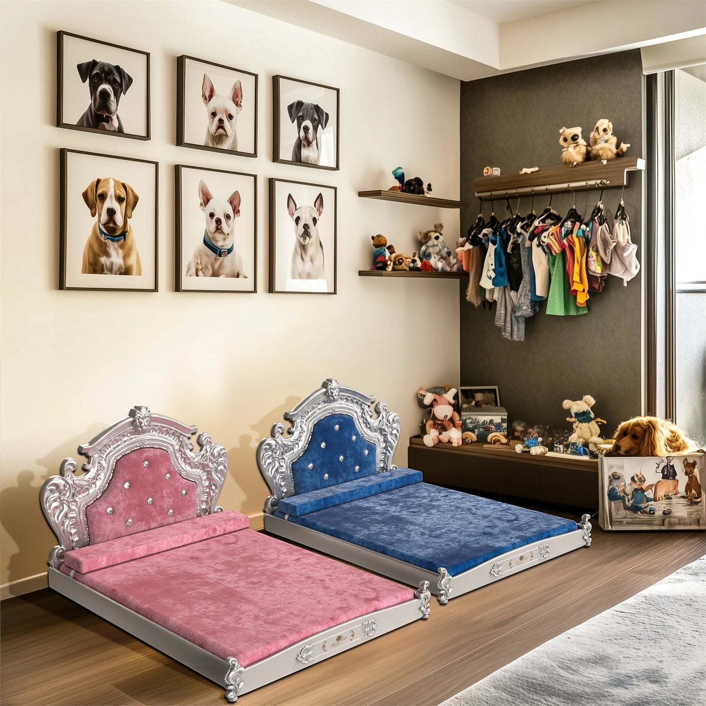 XXLarge Luxury Pet Bed with Headboard