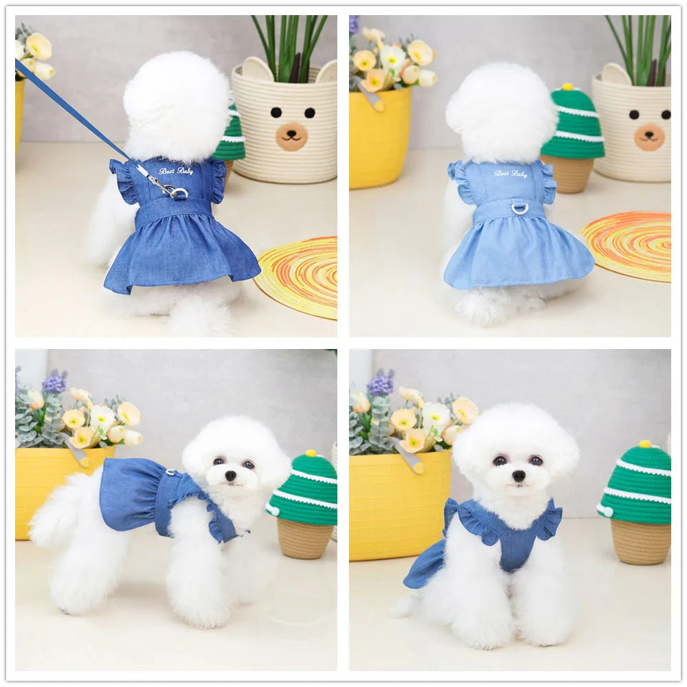 Dog Dress Puppy Luxury Skirt Dog Clothes Princess Dresses Wedding Evening Dress