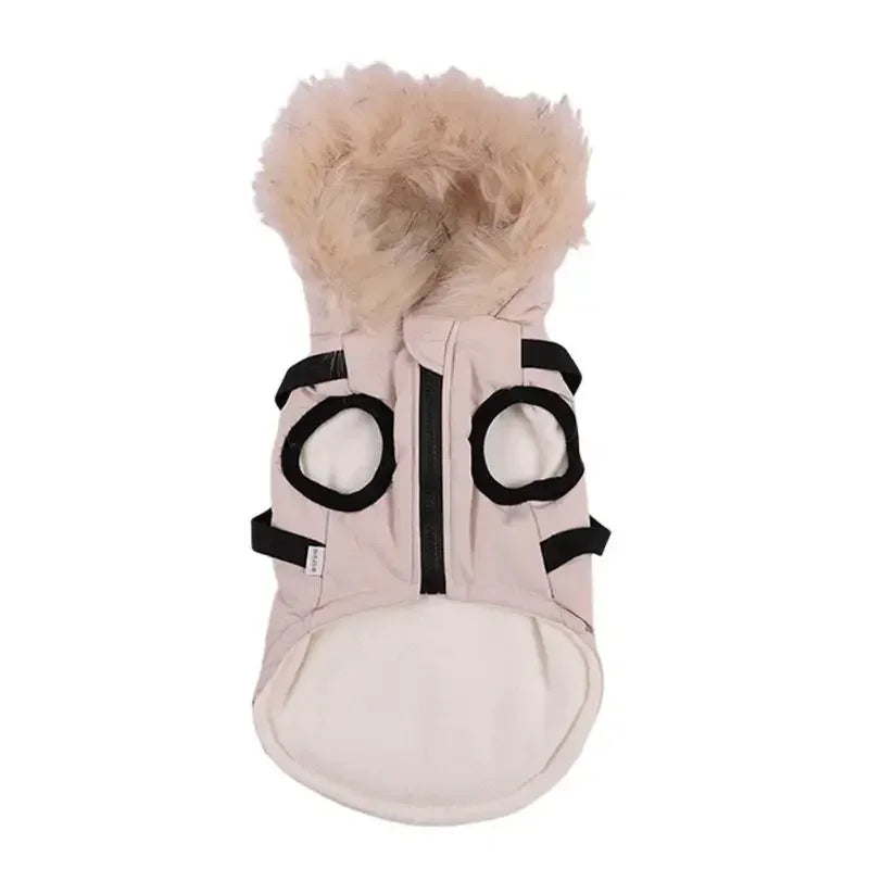 Winter Pet Dog Jacket With Harness