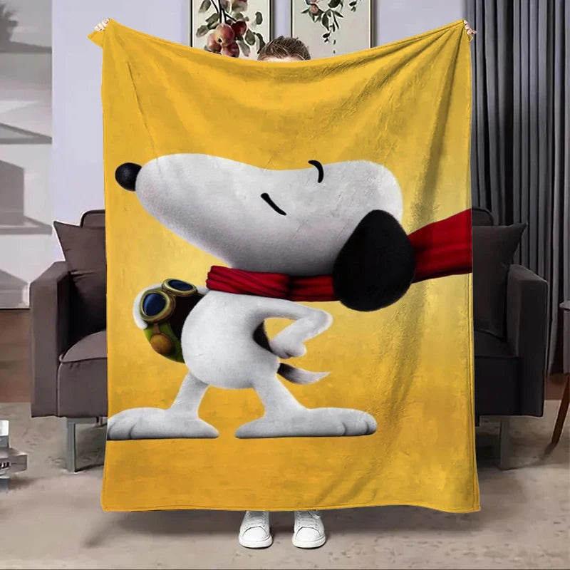 Disney Snoopy Flannel Fluffy Fleece Blanket