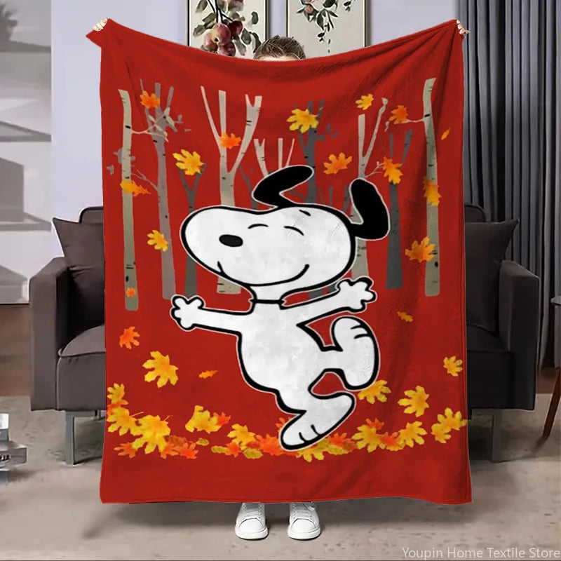 Disney Snoopy Flannel Fluffy Fleece Blanket