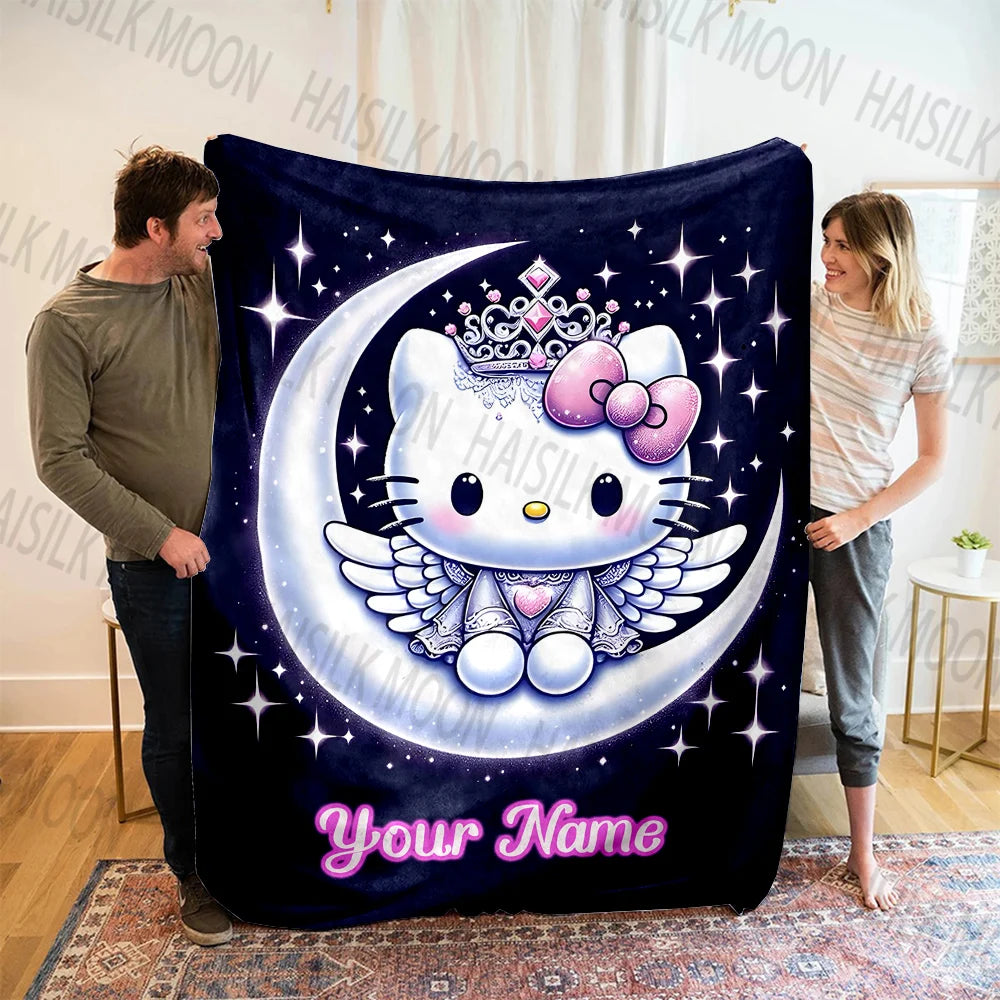 (Memo U Name) Sanrio Hello Kitty Printed Blanket