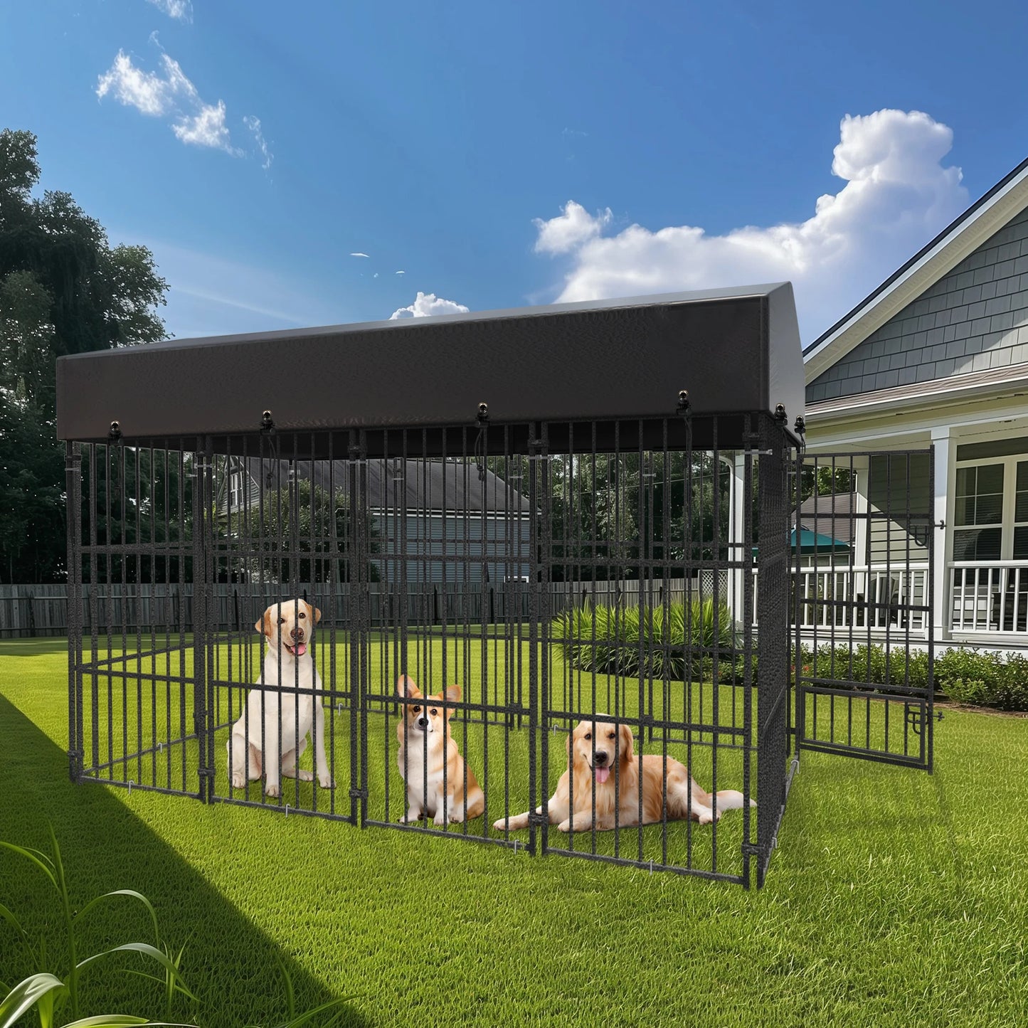 Extra Large Dog Cage Heavy Duty Pet Run Enclosure.