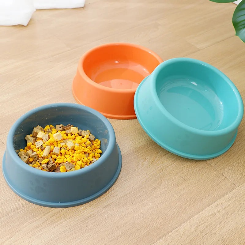 High quality solid color pet bowl