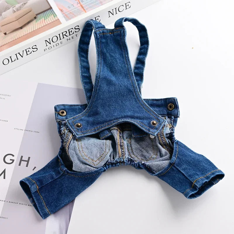 Denim Dog Jumpsuit