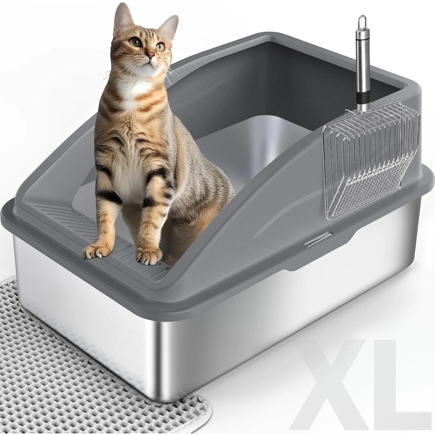 US Stainless Steel Litter Box