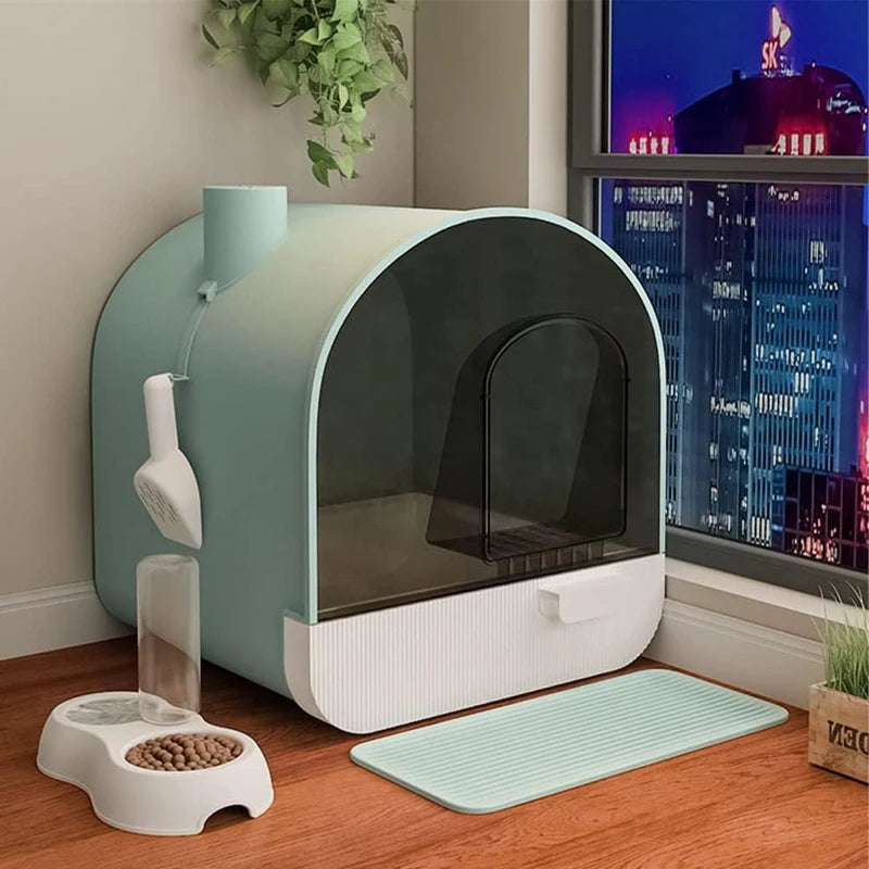 Cat Litter Boxes Totally Enclosed