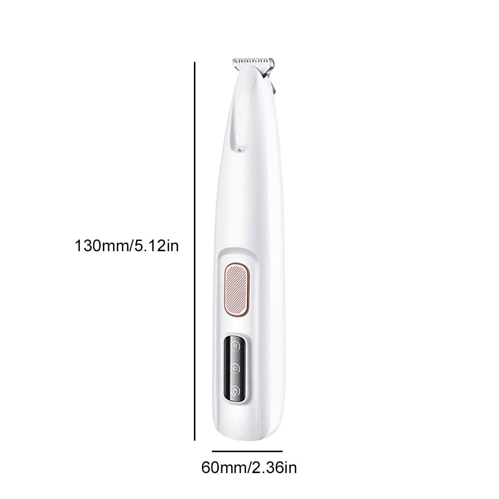 Dog Paw Trimmer with LED Light Electric Grooming Clippers