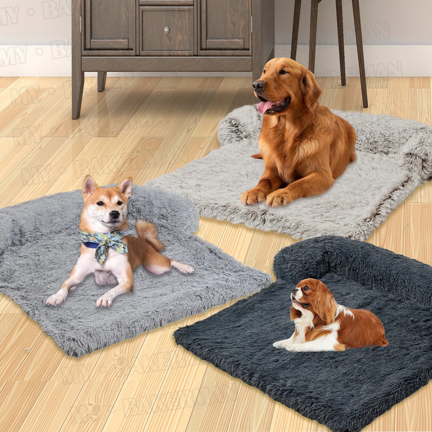 S-XXL Dog Mattress For Puppies And Big Dogs, Soft Kennel Mat