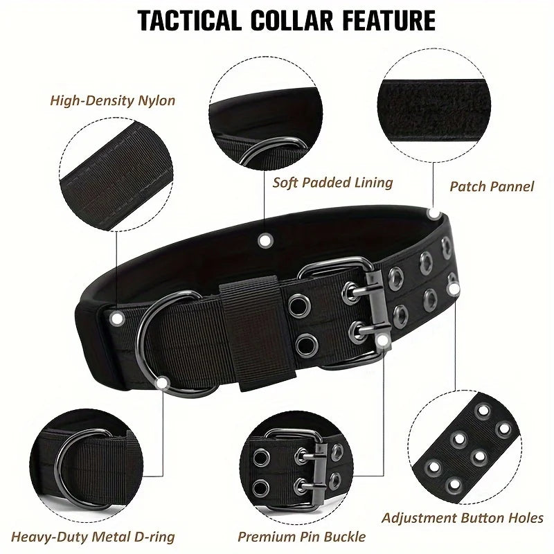 Comfort-Fit Heavy-Duty Nylon Dog Collar-Adjustable.