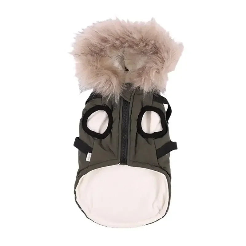 Winter Pet Dog Jacket With Harness