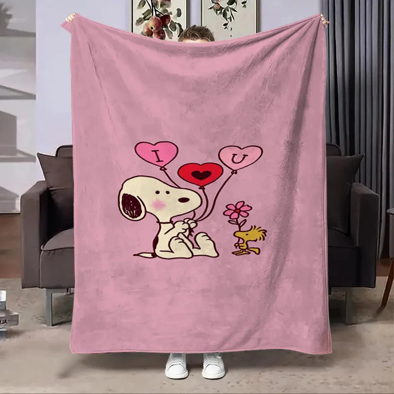 Disney Snoopy Flannel Fluffy Fleece Blanket