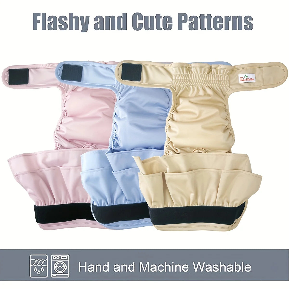 Washable Female Dog Diaper Cute Houndstooth Dress Short Underware Belly Bands Reusable Pet Panties Sanitary Pant Diapers