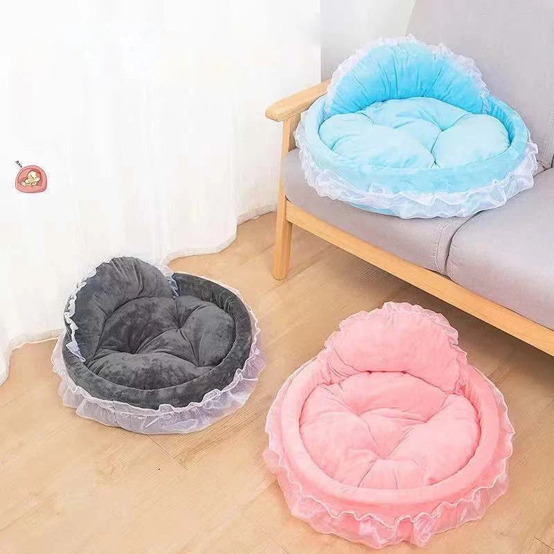 Cute Bow Lace Dog Bed