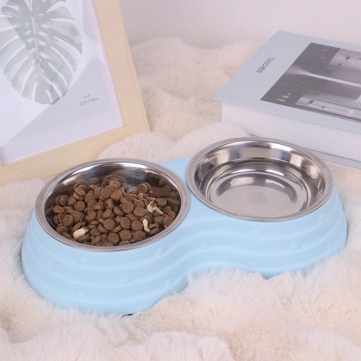 1PC Stainless Steel Pet Bowl For Dogs And Cats.