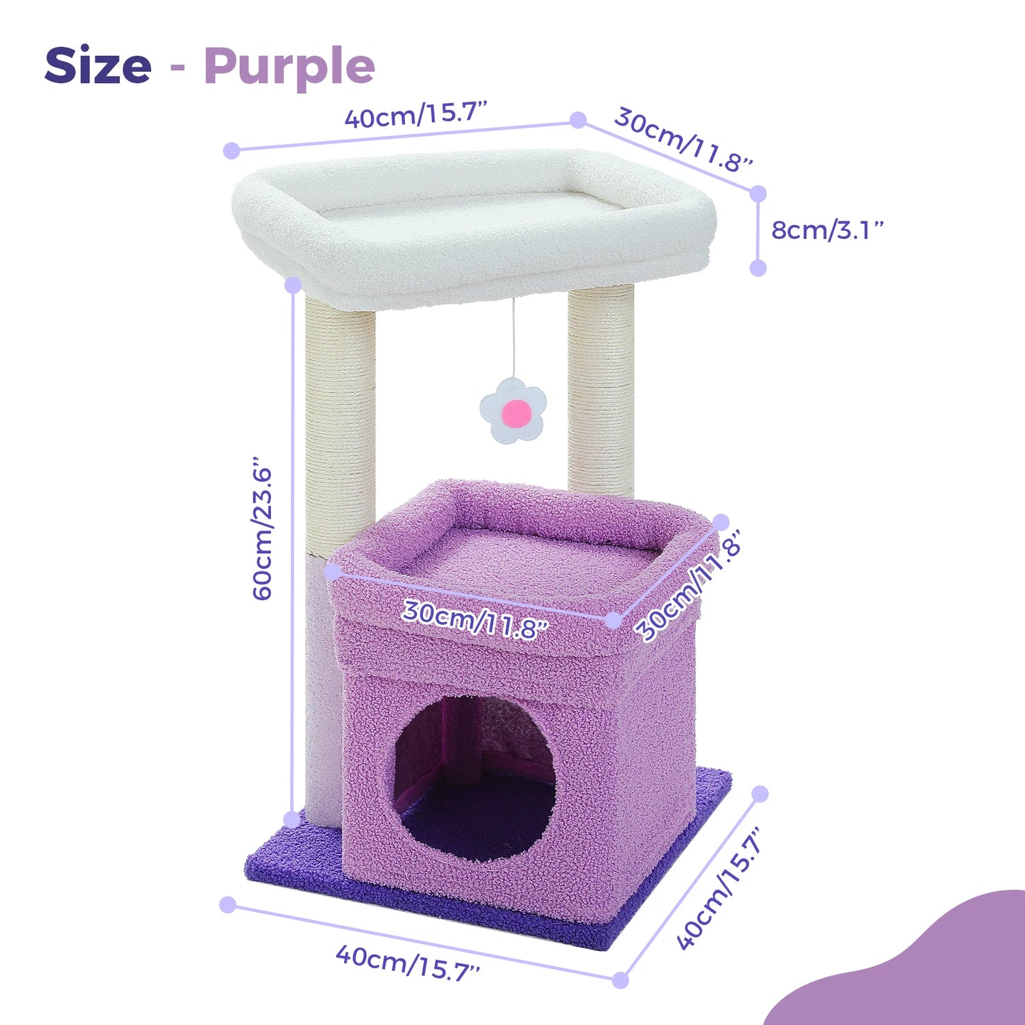 H68cm Small Cat Tree Condo