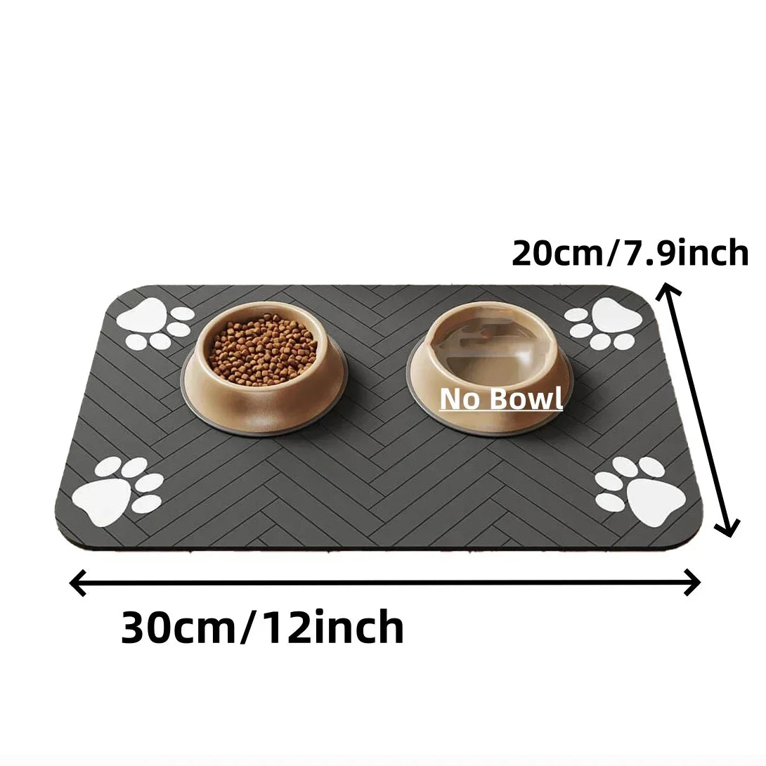 Pet Feeding Mat-Absorbent Pet Placemat