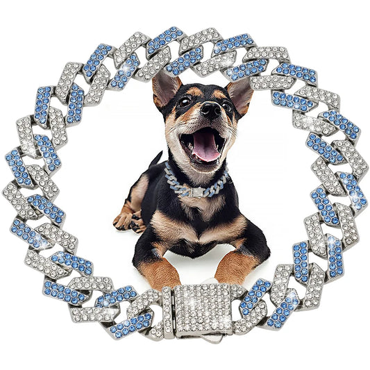 Diamond Dog Chain Collar