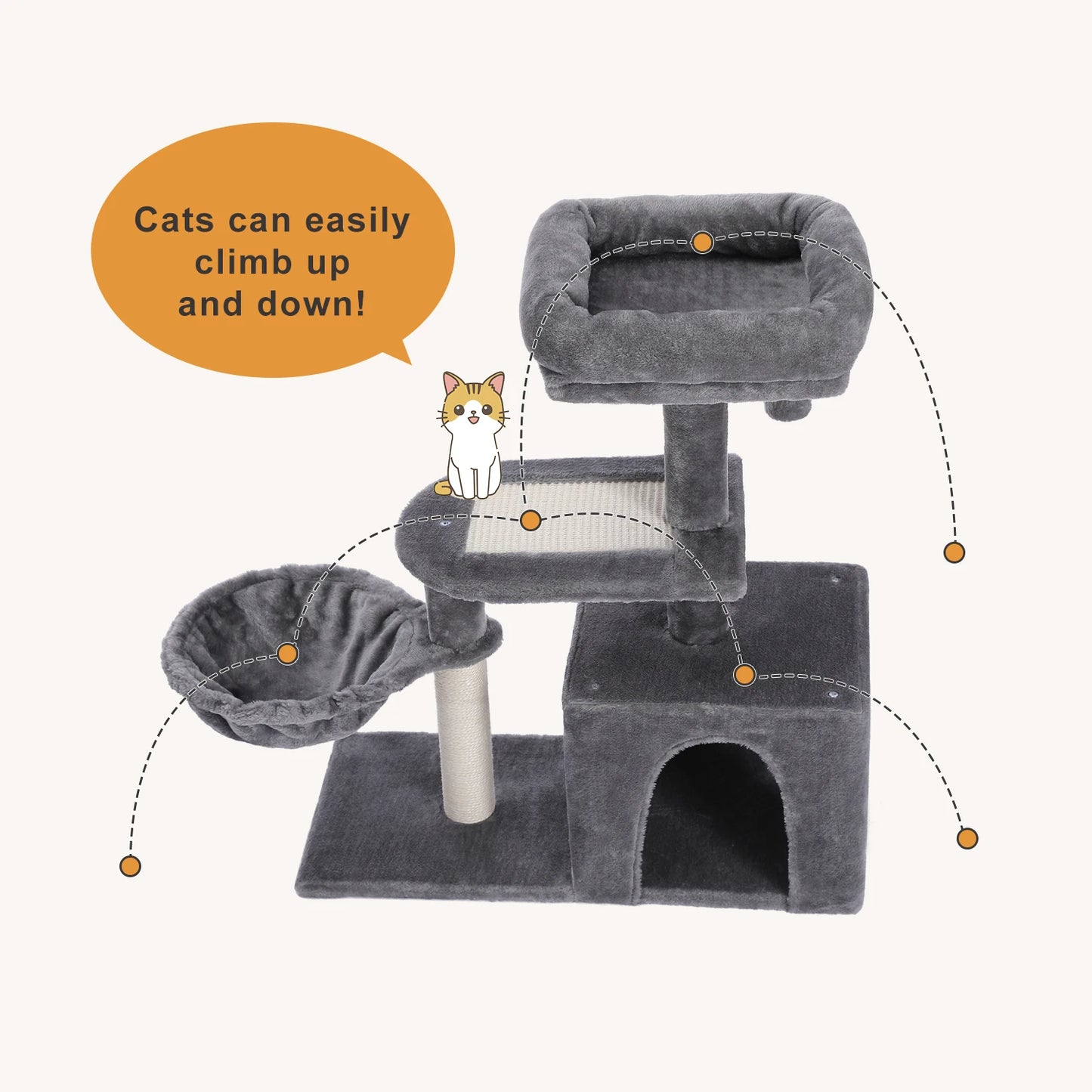 Cat Tree for Small Indoor Cats