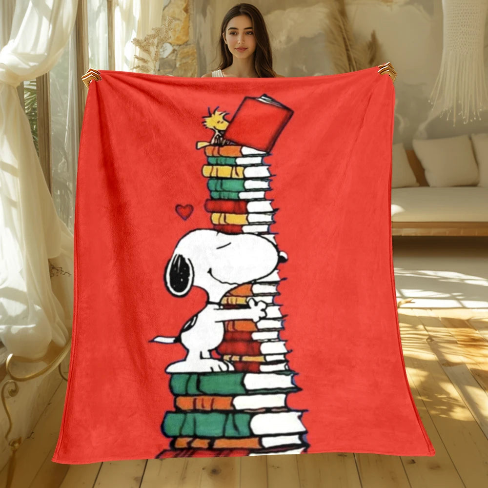 Snoopy Cute Cartoon Print Blanket